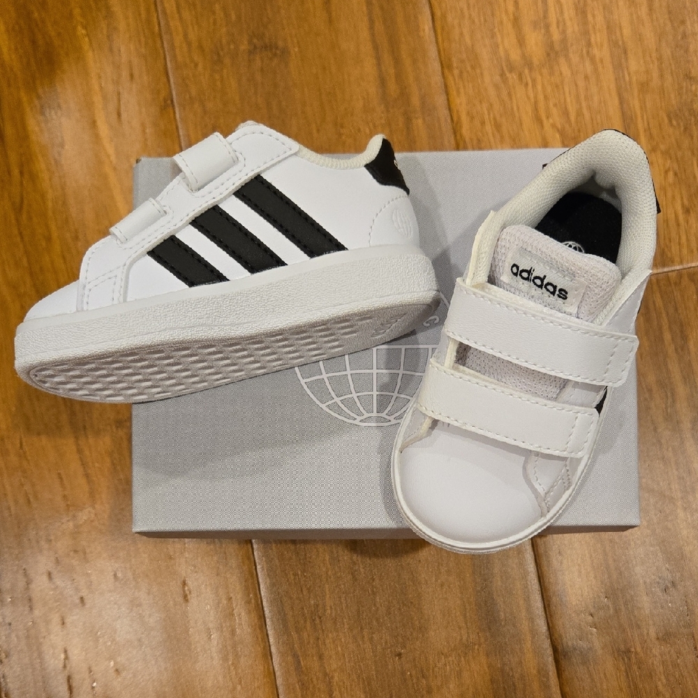 Adidas Toddler Grand Court 2.0 Shoes In Size 5k